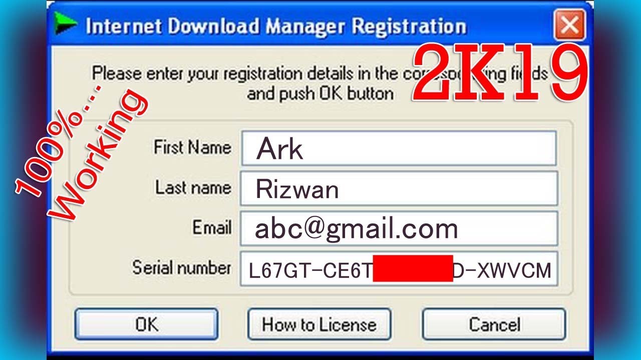 Idm free download with serial number & registration